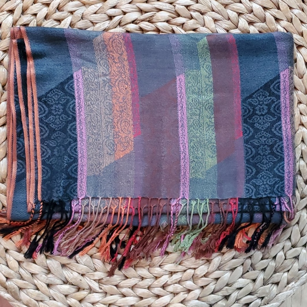 ⭐  Last Chance $ALE PASHMINA & SILK Colorful Scarf
